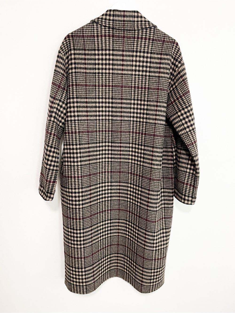 NWT Joseph Ribkoff Camel/Multi Plaid Double-Faced Coat Medium Style 253946 - Picture 7 of 10